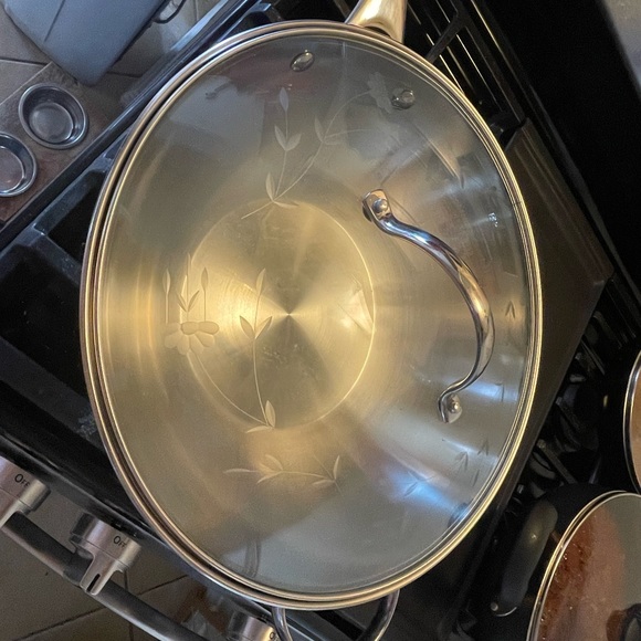 Original Prince House Stainless Steel Stir Fry Pan with serving spoon - Picture 3 of 12